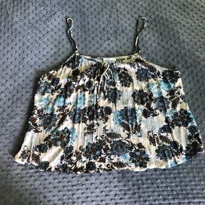 Juniper Blu Printed Drawstring Tank